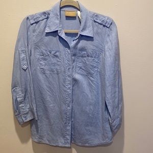 Liz Claiborne Denim Shirt women M